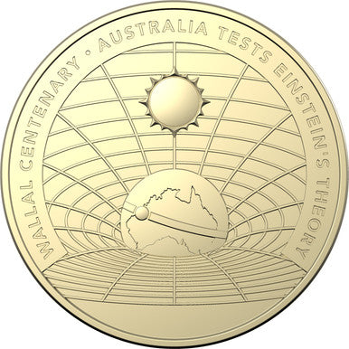 2022 $1 Wallal Centenary Australia Tests Einstein's Theory Uncirculated Coin