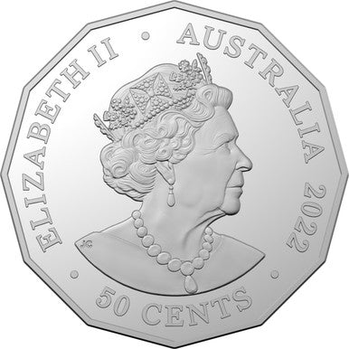 2022 50c Platinum Jubilee of Her Majesty Queen Elizabeth II Uncirculated Coin