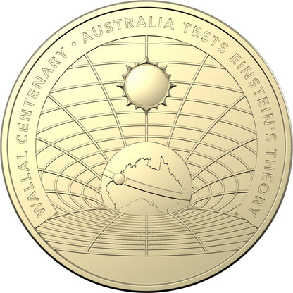 2022 $1 Wallal Centenary Australia Tests Einstein’s Theory PNC