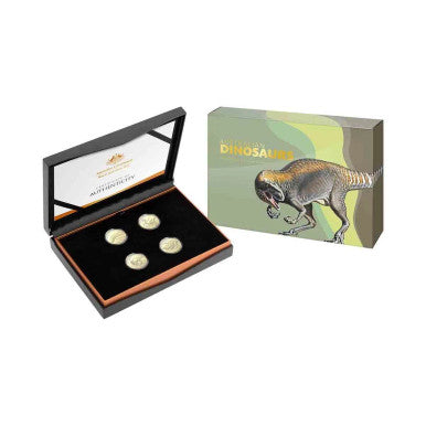 2022 Australian Dinosaurs $1 Al-Br Proof Four-Coin Collection