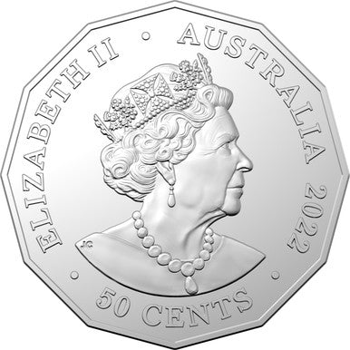 2022 50c Steam Power Australian Rail Heritage QLD Coloured Uncirculated Coin