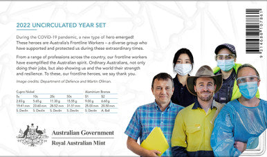 2022 Uncirculated Six Coin Set Frontline Worker