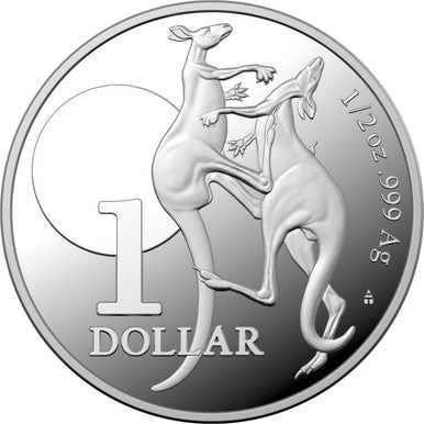 2023 Fighting Spirit Kangaroo $1 1/2oz Fine Silver Proof Coin