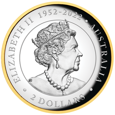 2023 Australian Wedge-Tailed Eagle  $2 High Relief Gold-plated 2oz Silver Proof Coin