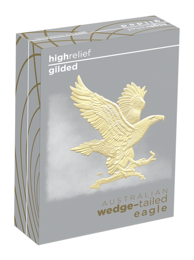 2023 Australian Wedge-Tailed Eagle  $2 High Relief Gold-plated 2oz Silver Proof Coin