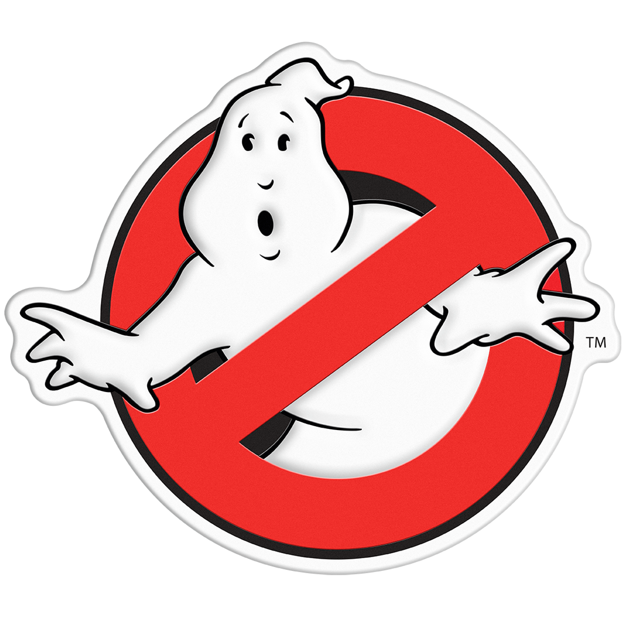Niue 2023 $5 Ghostbusters Logo Shaped 2oz Silver Coloured Coin with Trap Set