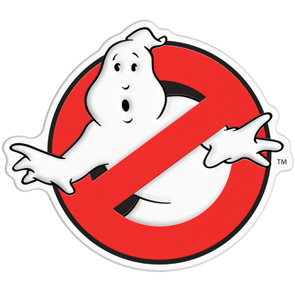 Niue 2023 $5 Ghostbusters Logo Shaped 2oz Silver Coloured Coin with Trap Set