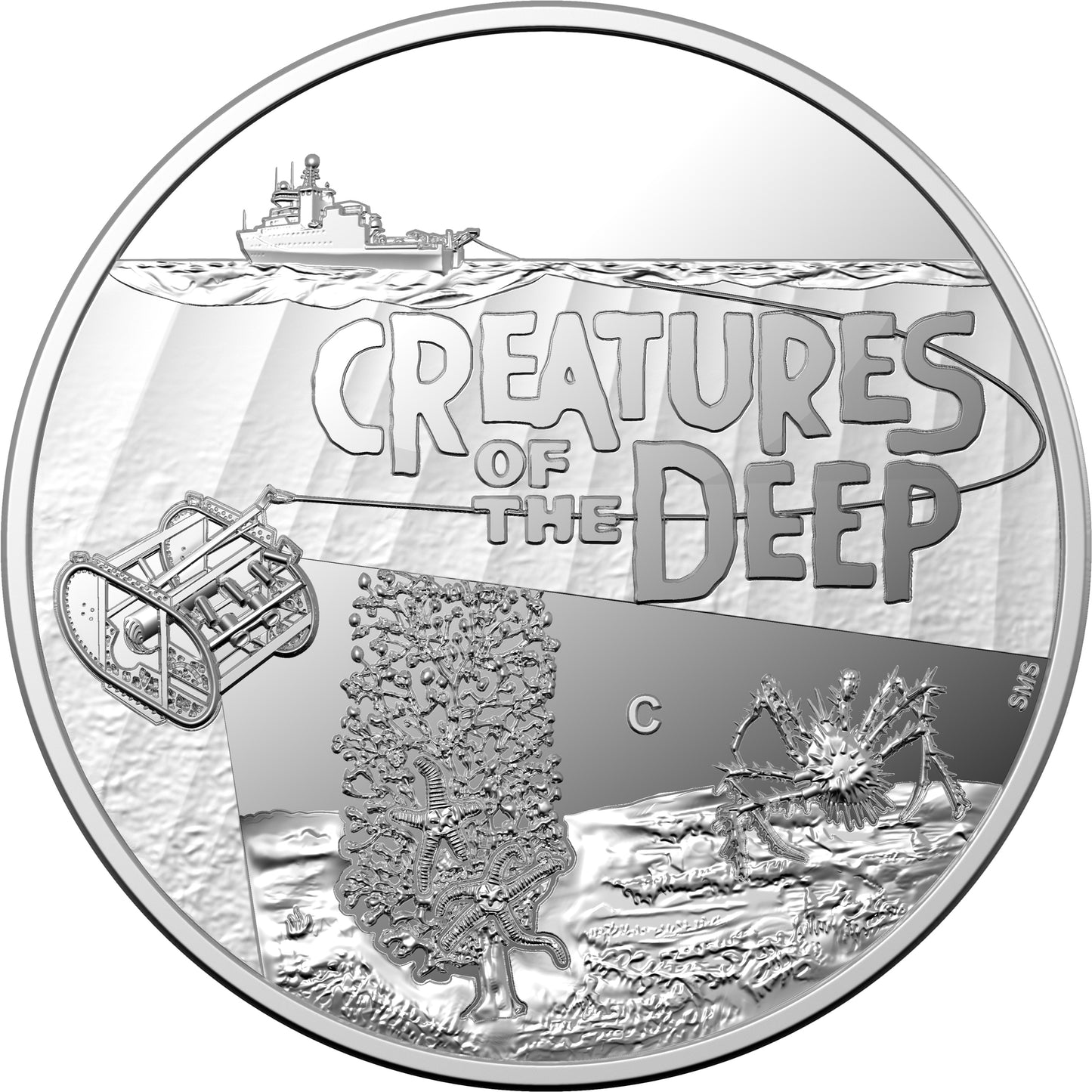 2023 $1 Creatures of The Deep 'C' Mintmark Silver Proof Coin