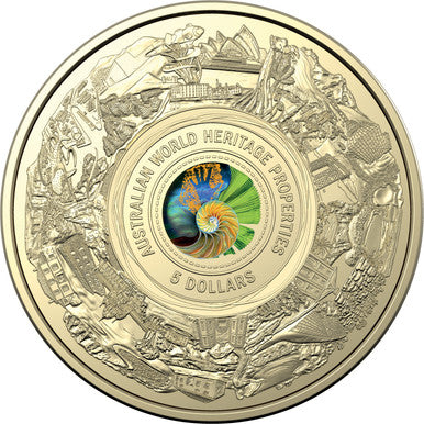 2023 $5 Australian World Heritage Coloured Uncirculated Coin