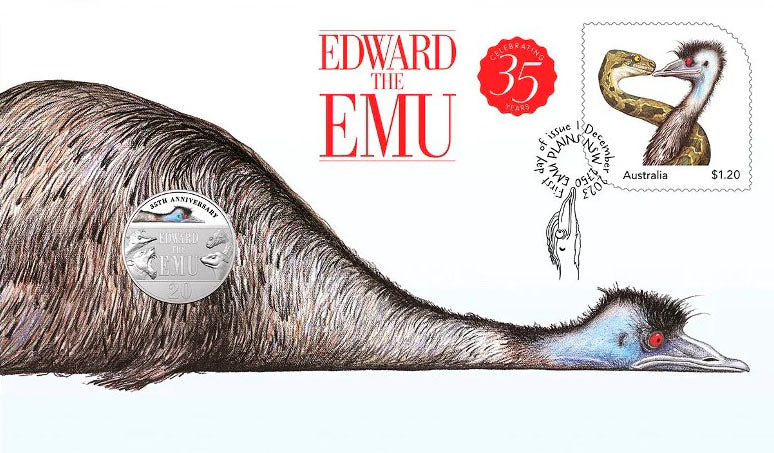 2023 20c 35th Anniversary of Edward The Emu PNC
