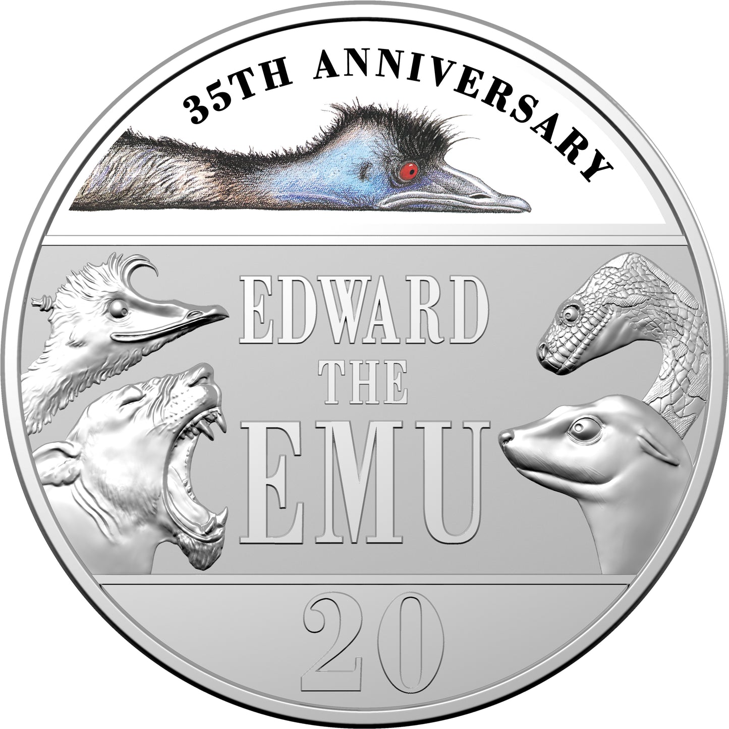 2023 20c 35th Anniversary of Edward The Emu PNC