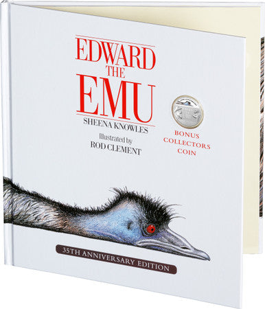 2023 35th Anniversary of Edward the Emu 20c CuNi Coloured Uncirculated Coin - Special Edition Book