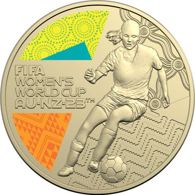 2023 $1 FIFA Women's World Cup Australia & New Zealand  Coloured Uncirculated Coin