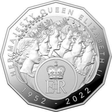 2023 50c Elizabeth Regina Her Majesty Queen Elizabeth II Silver Proof Coin