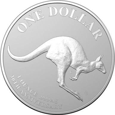 2023 $1 Kangaroo Mob of Thirty 'C' Mintmark 1oz Silver Uncirculated Coin