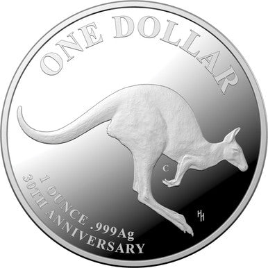 2023 $1 Kangaroo Mob of Thirty 'C' Mintmark 1oz Silver Proof Coin