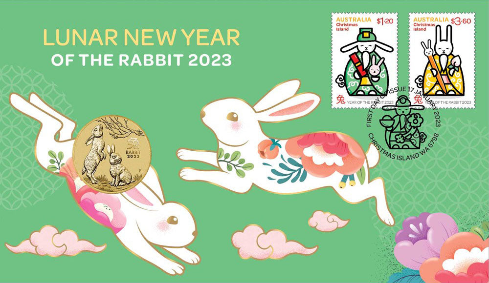 2023 $1 Lunar New Year of The Rabbit PNC – Town Hall Coins & Collectables