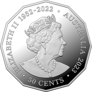 2023 50c Elizabeth Regina Her Majesty Queen Elizabeth II Silver Proof Coin