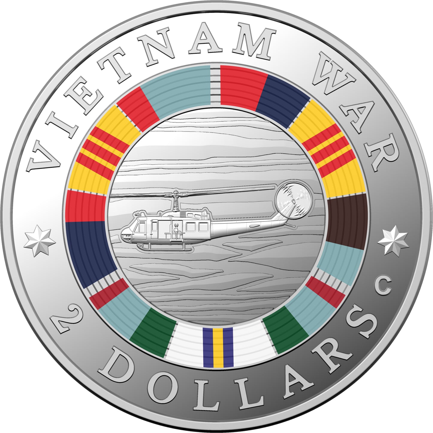 2023 $2 50th Anniversary of The End of Australian Involvement In The Vietnam War Silver Proof Coin