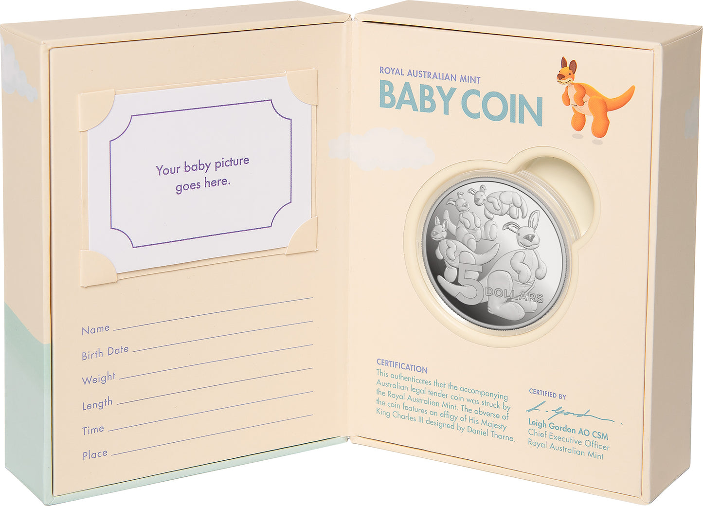 2024 $5 Toy Kangaroo 1oz Silver Proof Baby Coin