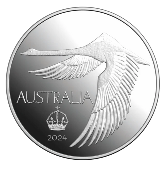 2024 Swan Commemorative Pattern Crown Silver Proof Coin