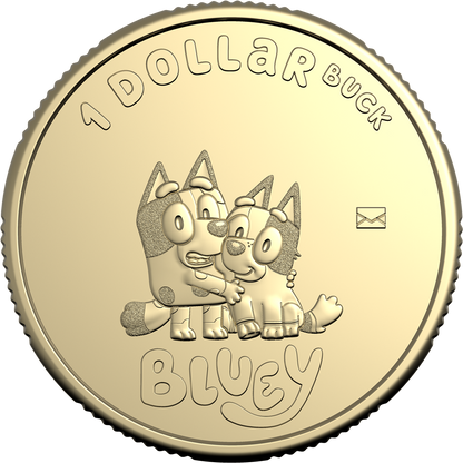 2024 $1 Bluey Muffin and Socks Envelope Privy Mark Uncirculated Coin