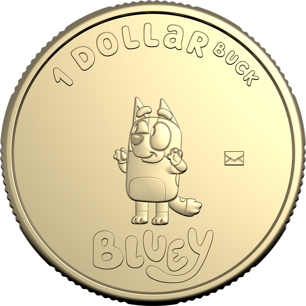 2024 $1 Bluey Bingo Envelope Privy Mark Uncirculated Coin