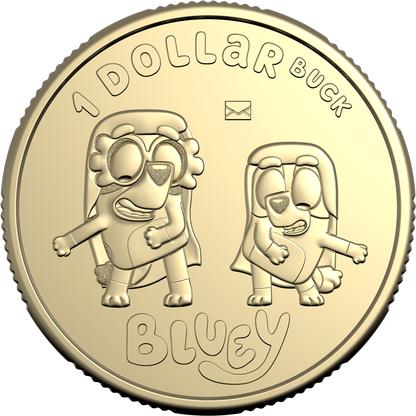 2024 $1 Bluey The Grannies Envelope Privy Mark Uncirculated Coin