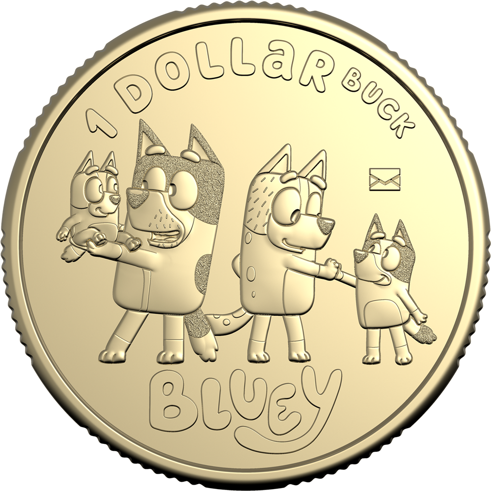 2024 $1 Bluey The Heelers Envelope Privy Mark Uncirculated Coin