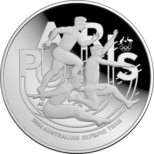 2024 $5 Australian Olympic Team 1oz Silver Proof Domed Coin