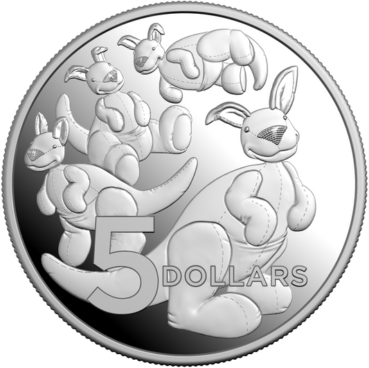2024 $5 Toy Kangaroo 1oz Silver Proof Baby Coin