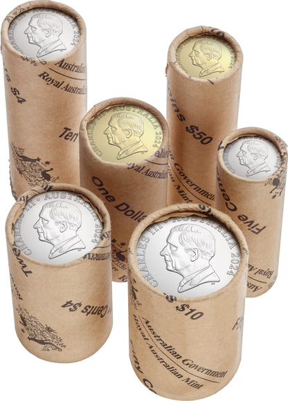 2024 King Charles III 6 Uncirculated Premium Roll Set