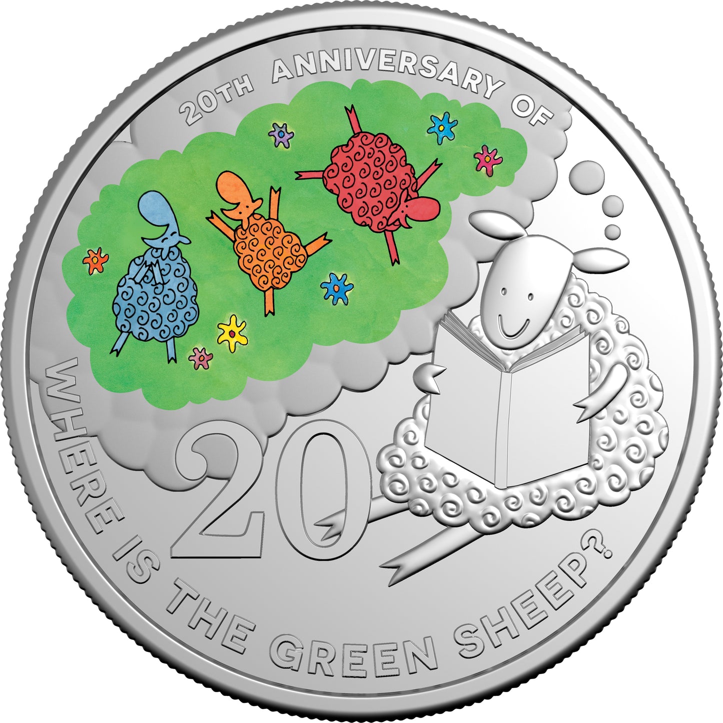 2024 20c 20th Anniversary Where Is The Green Sheep Uncirculated Coin