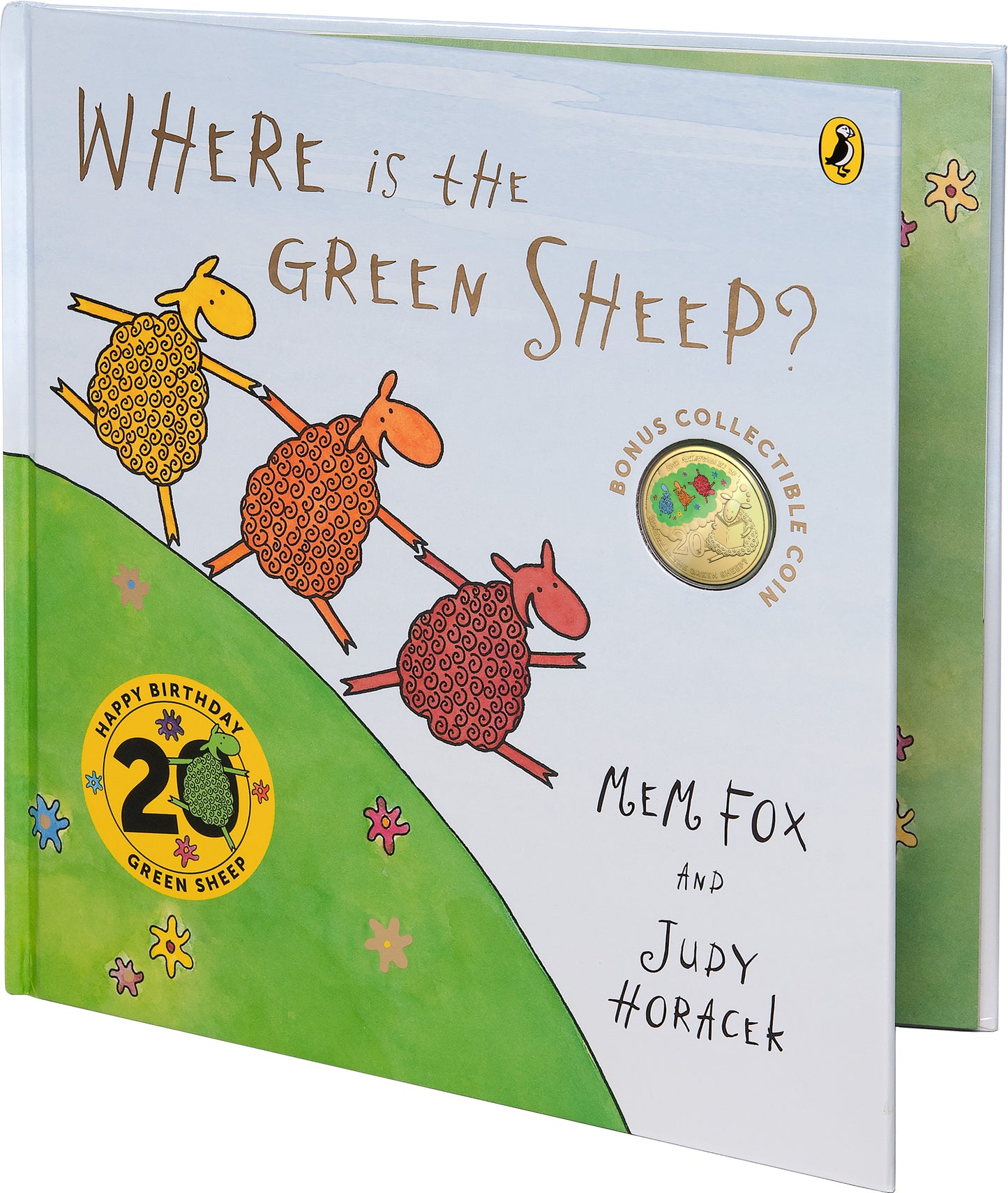 2024 20c 20th Anniversary Where Is The Green Sheep Gold Plated Coloured Uncirculated Coin and Book Set Deluxe Edition