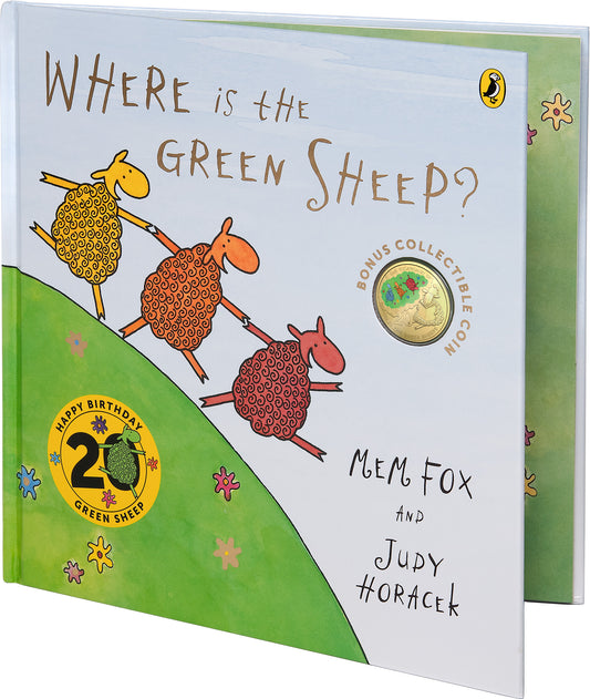 2024 20c 20th Anniversary Where Is The Green Sheep Gold Plated Coloured Uncirculated Coin and Book Set Deluxe Edition