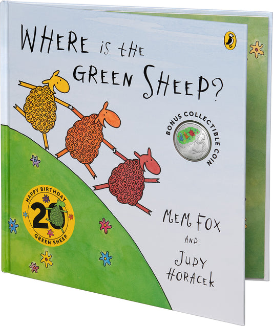 2024 20c 20th Anniversary Where Is The Green Sheep Coloured Uncirculated Coin and Book Set