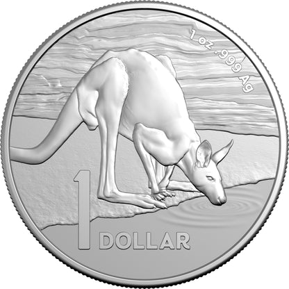 2024 $1 Kangaroo Desert Life 1oz Silver Uncirculated Coin