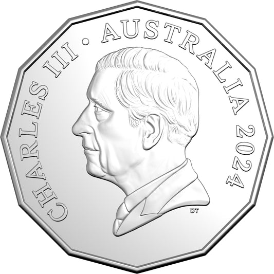 2024 50c King Charles III Effigy Uncirculated Coin