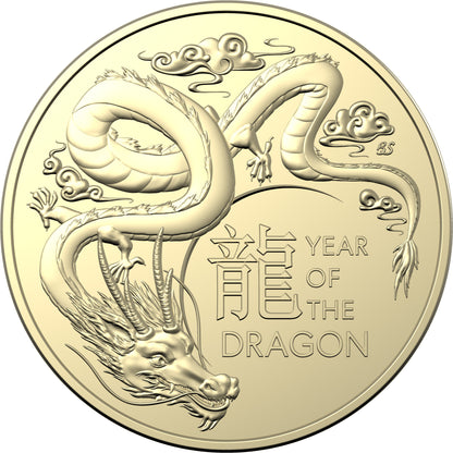 2024 $1 Year of The Dragon Uncirculated 2 Coin Set