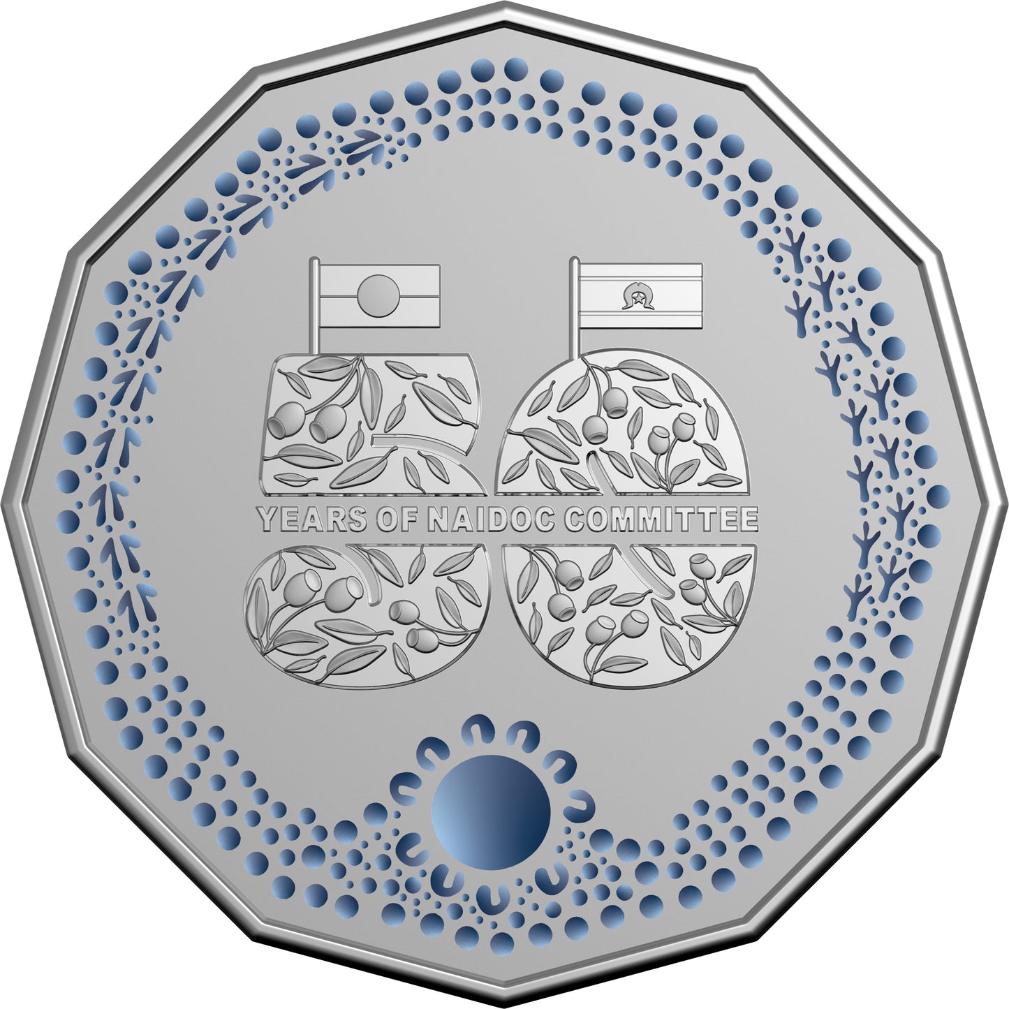 2024 50c 50 Years of NAIDOC Committee Coloured Uncirculated Coin