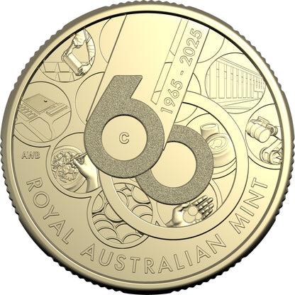 2025 $1 60th Anniversary of The Royal Australian Mint Uncirculated 4 Coin Set