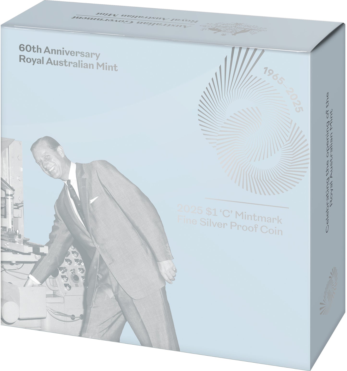 2025 $1 60th Anniversary of The Royal Australian Mint 'C' Mintmark Silver Proof Coin