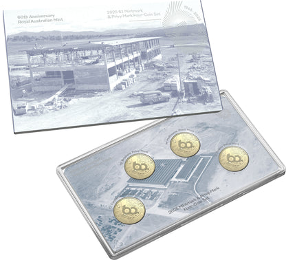 2025 $1 60th Anniversary of The Royal Australian Mint Uncirculated 4 Coin Set