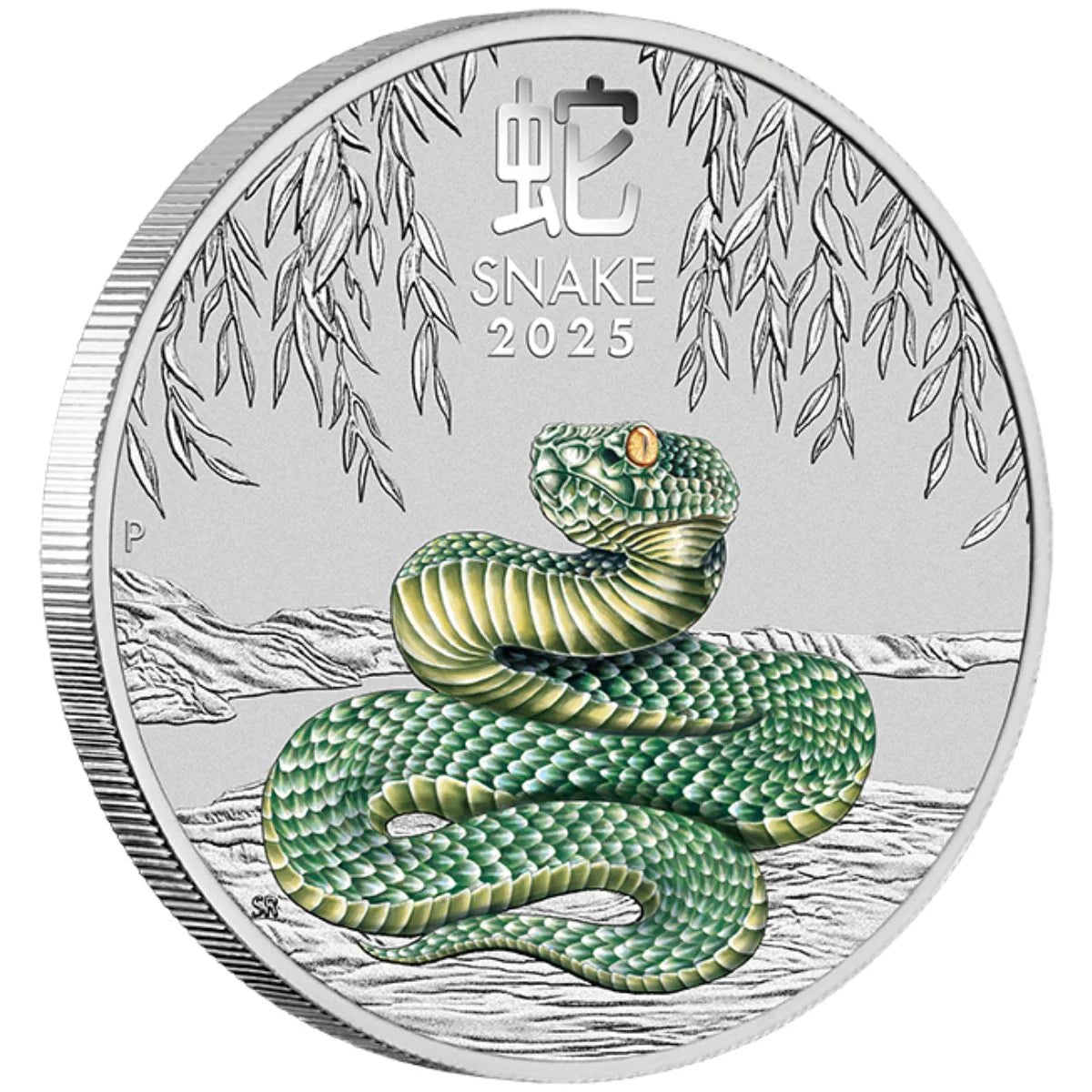 2025 $1 ANDA Melbourne Lunar Year of The Snake 1oz Silver Coloured Uncirculated Coin