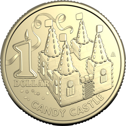 2025 $1 Women's Weekly Children's Birthday Cake Book Candy Castle Uncirculated Coin
