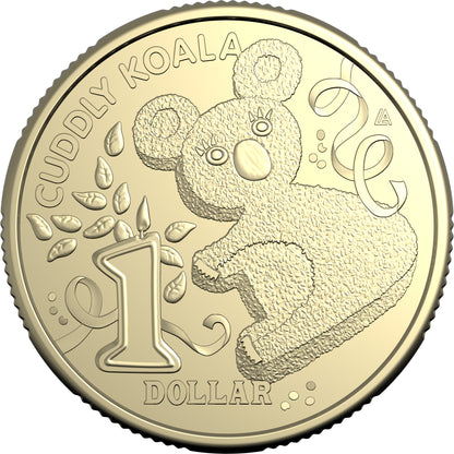 2025 $1 Women's Weekly Children's Birthday Cake Book Cuddly Koala Uncirculated Coin