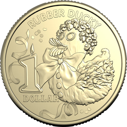 2025 $1 Women's Weekly Children's Birthday Cake Book Rubber Ducky Uncirculated Coin
