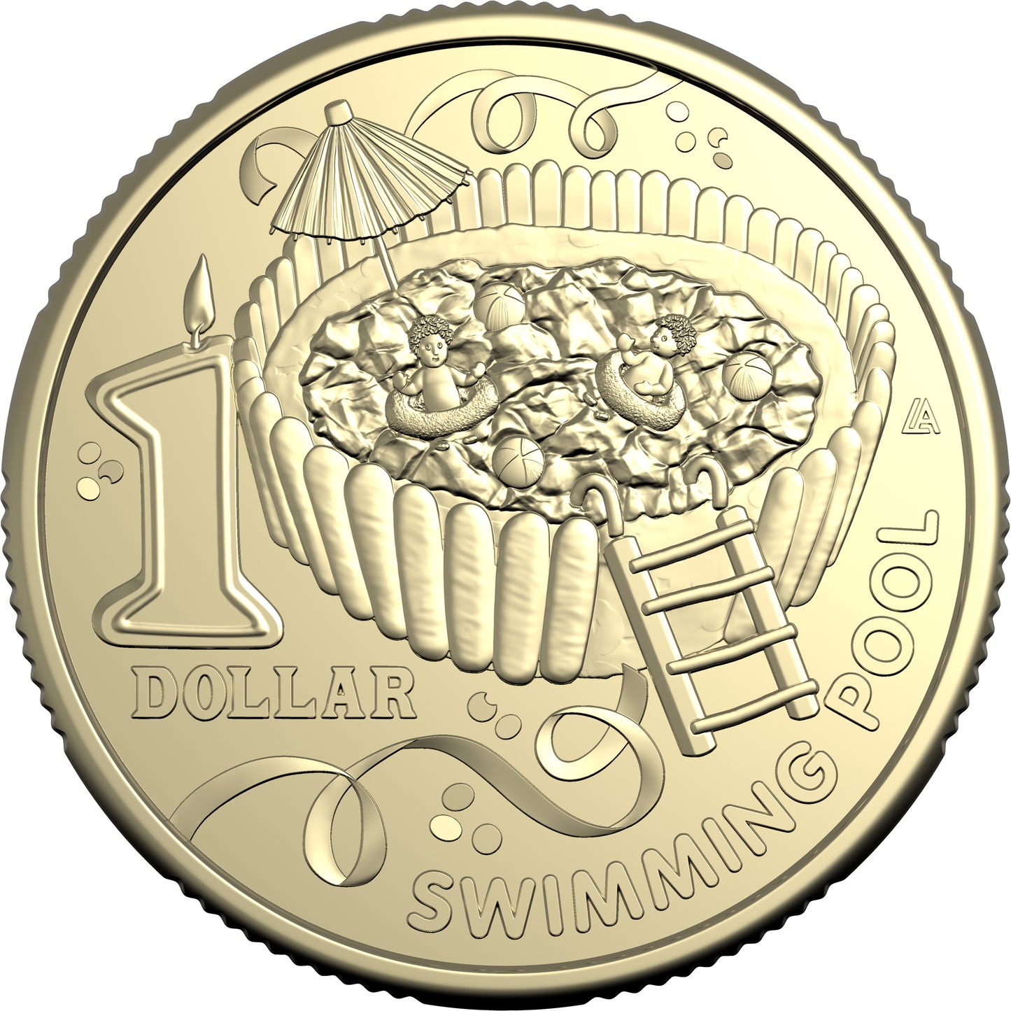 2025 $1 Women's Weekly Children's Birthday Cake Book Swimming Pool Uncirculated Coin