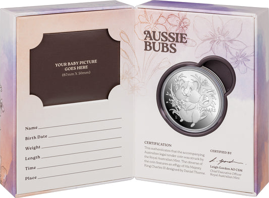 2025 $1 Aussie Bubs 1oz Silver Proof Baby Coin