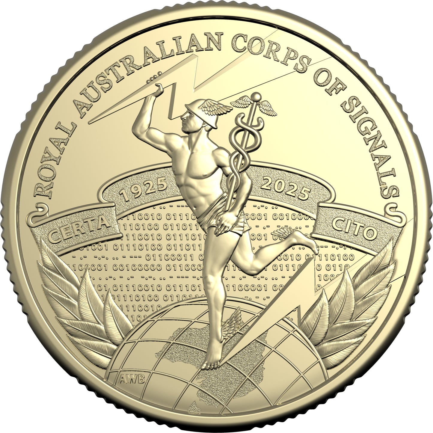 2025 $1 Centenary of Royal Australian Corps of Signal Uncirculated Coin